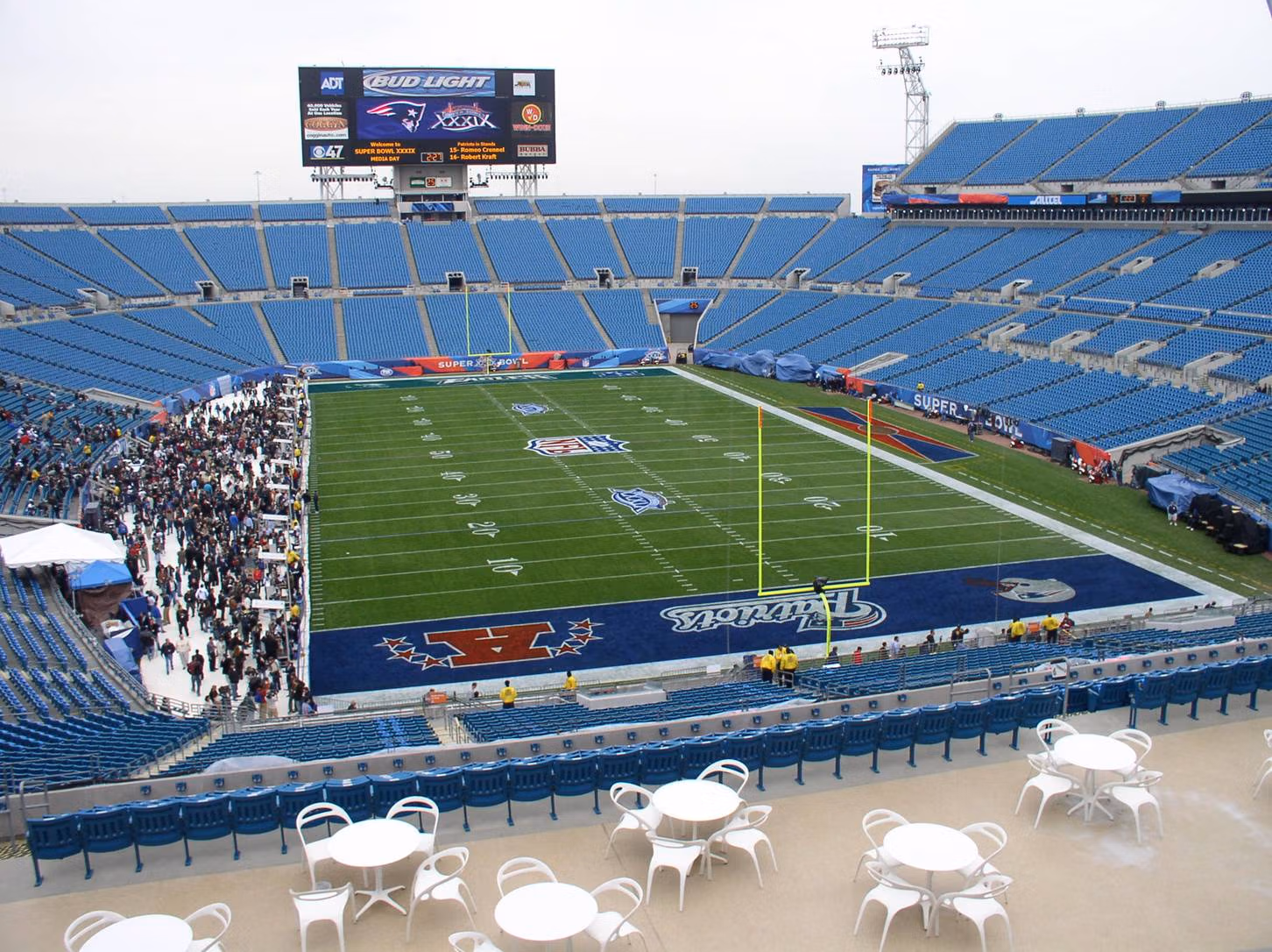 commercial construction project “Super Bowl XXXIX International Press Boxes”